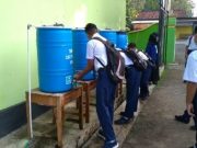 Hari Pertama PTM Terbatas, Siswa SMP N 1 Ambal Antusias