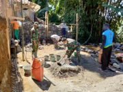 Danramil Sawangan Pimpin Pembangunan Rumah Tak Layak Huni