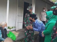 TMMD Diwarnai Membagi Sayuran di Beberapa Tempat