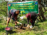 Kodim Magelang Tanam Ratusan Bibit Pohon di Objek Wisata Watu Nganten