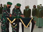 Pangdam Pimpin Sertijab Danrem 074/Wrt dari Kolonel Inf Deddy Suryadi kepada Kolonel Inf Rudy Saladin