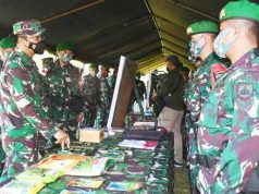Waasops Kasad Periksa Kesiapan Satgas Pamtas RI-PNG Yonif 410/Alugoro Sektor Selatan Wilayah Papua