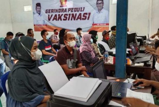 DPC Gerindra Kudus Gelar Vaksinasi Massal, Sasar Semua Kalangan