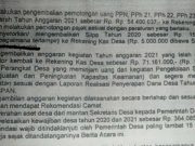 Diduga Terjadi Penyimpangan Dana Desa Mencapai Ratusan Juta Rupiah