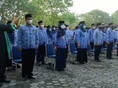 Ratusan Pejabat Pemkab Blora Dilantik Bupati Blora di TMP Wira Bhakti