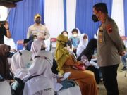 Gencarkan Vaksinasi, Polres Tegal Kota Sasar Pondok Pesantren