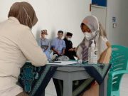 Kafilah STQ Jateng Dapatkan Vaksinasi dari Lanal Semarang