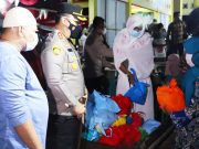 Vaksinasi Bersama Pocong Disuguhi Wedang Ronde di Polres Kendal