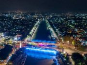 Dorong Aktivitas Pariwisata, Pemkot Semarang Kembali Nyalakan Bridge Fountain Kanal Banjir Barat