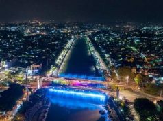 Dorong Aktivitas Pariwisata, Pemkot Semarang Kembali Nyalakan Bridge Fountain Kanal Banjir Barat