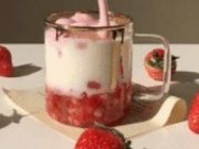 Resep: Strawberry Boba Macchiato