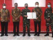 Penyerahan Hasil TMMD Sengkuyung Berlangsung di Ruang Kahyangan Wonogiri