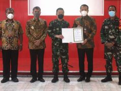 Penyerahan Hasil TMMD Sengkuyung Berlangsung di Ruang Kahyangan Wonogiri