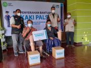 YBM PT. PLN UP3 Semarang bersama IZI Jateng Kembali Salurkan Bantuan Kaki Palsu