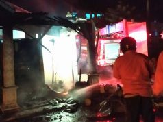 Kios Bensin Eceran dan Toko Kelontong di Ngadirojo Wonogiri Terbakar
