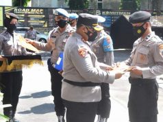 Kapolres Wonogiri Serahkan Kenaikan Pangkat dan Penghargaan Prestasi