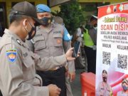 Masuk ke Polres Magelang Diwajibkan Scan Barcode