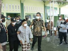 Dapat Vaksin Pertama, Kohir Didatangi Hendi di Rumah