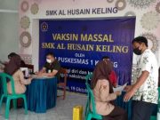 SMK AL Husain Watuaji Jadikan Siswa Duta Vaksinasi