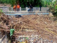 Banjir, Kali Krisak Wonogiri Tersumbat Sampah