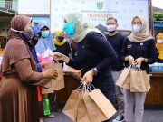 Mawar Hartopo Resmikan Gerakan Hari Jumat Makan Gratis