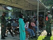Koramil Borobudur Dampingi Serbuan Vaksinasi