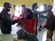 Aparat Aktif Mendampingi, Warga Antusias Ikut Vaksinasi