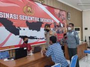Vaksinasi Serentak Indonesia, Polres Blora Gelar Vaksinasi Massal di Aula Arya Guna, Terkoneksi Zoom Meeting Kapolri