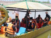 Wagub Jateng Berkunjung ke Desa Wisata, Naik Perahu Naga di Waduk Tempuran