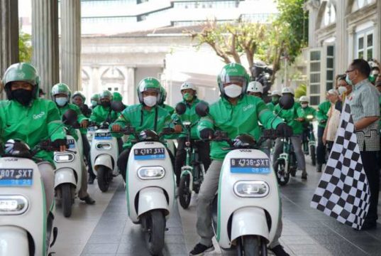 Grab Hadirkan 500 Unit Motor Listrik di Kota Semarang