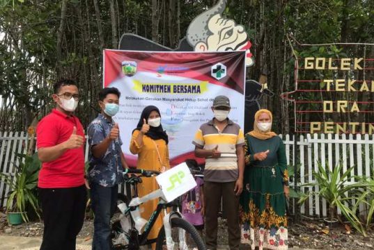 Cara Kreatif Peringati Hari Kesehatan, Vaksinasi dengan Hadiah Sepeda