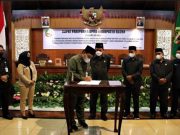 Rapat Paripurna DPRD Blora,KUA-PPAS Kabupaten Blora TA 2022 Ditandatangani