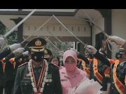 Upacara Pedang Pora di Polres Wonogiri, Melepas Anggota yang Purna Bakti