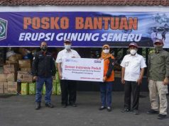 SIG Kirim Bahan Makanan dan Perlengkapan untuk Korban Erupsi Gunung Semeru
