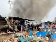 Puluhan Kios di Pasar Gaplok Ludes Terbakar Akibat Korsleting Listrik