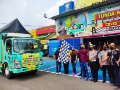 Lima Truk Angkut Bantuan dari Polrestabes Semarang dan ALL Komunitas untuk Korban Semeru