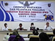 Tertunda Pandemi, Pengurus PWI Kabupaten Tegal 2020-2023 Dilantik