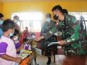 Satgas Pamtas Alugoro Blora Bantu Program Pendidikan Anak Papua