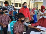 40 Siswa SLB/B Karya Bakti Don Bosco Vaksinasi di Polres Wonosobo