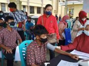 40 Siswa SLB/B Karya Bakti Don Bosco Vaksinasi di Polres Wonosobo