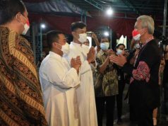 Gubernur Jateng Pantau Natal bersama Kapolda dan Pangdam