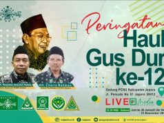 PCNU Jepara Peringati Haul Gus Dur dengan Do’a Bersama