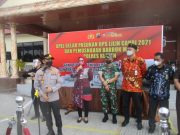 Bupati Klaten Bersama Kapolres dan Dandim Pimpin Apel Gelar Pasukan Operasi Lilin Candi 2021.