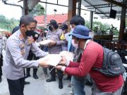 Longsor di Tegalmulyo; Polres Klaten Serahkan Bantuan Beras Bagi Warga di Tiga Dusun