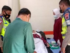 Roda Motor Oleng, Picu Kecelakaan di Selogiri Wonogiri