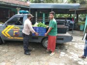 Mobil Patroli Polsek Petanahan Bagikan Sedekah Sayuran