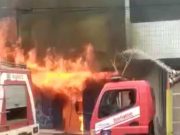 Sebuah Ruko di Kota Tegal Ludes Terbakar