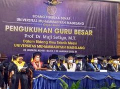 Prof Dr Muji Setiyo MT, Guru Besar Termuda di Universitas Muhammadiyah Magelang guru besar