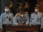 Jajaran Kanwil Kemenkumham Jateng Tandatangani Perjanjian Kinerja 2022