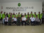PKY Jateng bersama Mahasiswa Magang Kunjungi Pengadilan Militer II-10 Semarang
